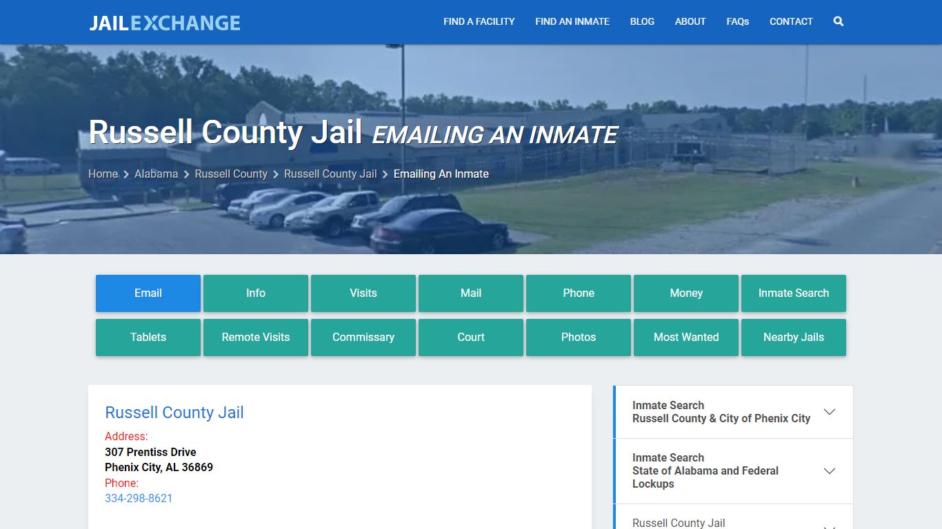 Inmate Text, Email - Russell County Jail, AL - Jail Exchange